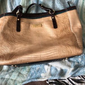 BRAHMIN MEDIUM LEATHER ARCHER SATCHEL W LG WALLET